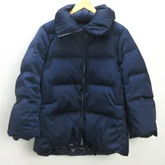 Q■+J ユニクロ/UNIQLO ボリュームダウンジャケット■紺【レディースS】LADIES/38【中古】