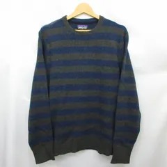 パタゴニア Patagonia ボーダー ニット カシミヤ混 グレーのサムネイル