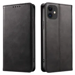【新着商品】対応 360度保護 11 11 iphone スタンド機能 PinLiSheng カード収納 マグネット式 放熱性 (ブラック 着脱しやすい 軽量 耐衝撃 レザー iphone 携帯カバー 手帳型 スマホケース 11) イフォン11 ケース iPh