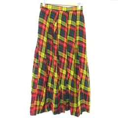 お値下げ！トリコ コムデギャルソン チェック柄フレアスカート M トリココムデギャルソンtricot COMME des GARCONS変形ギンガム