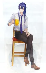 【中古】長尾景 アクリルスタンド　 にじさんじ 仕事帰りに一杯 スクラッチ　C-3賞