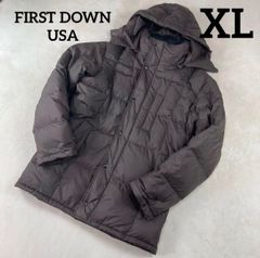 FIRST DOWN USA ファーストダウン　ミドル丈　フード脱着可　XL ダウンコート