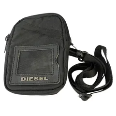 【管32805】最終値下げ☆DIESEL ディーゼル ミニ ショルダーバッグ ブラック ロゴ ナイロン クロスボディ メンズ  斜めがけ 軽量 中古