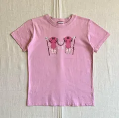 希少　もんた着用色違い　archive　Paul Smith　ピート・ファウラー　MONSTERISM　コラボレーション　ピチTシャツ　ピンク　Ｍ　Y2K