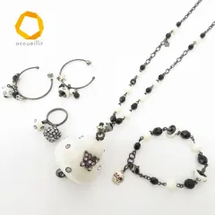 アナスイ ANNA SUI きのこ 4点セット ネックレス ブレスレット リング ピアス 802304