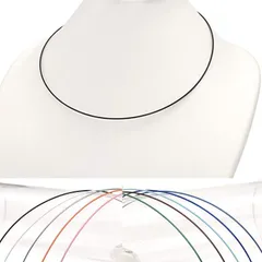 ワイヤーチョーカー ネックレス ステンレス 45cm 男女ユニセックスp1205