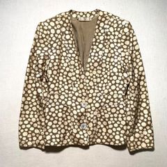 美品✨ヴァレンティノ ノーカラージャケット バージンウール 半袖