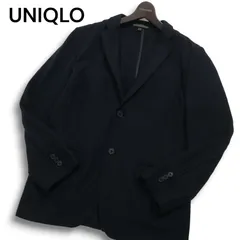 UNIQLO ユニクロ 秋冬 WOOL COLLECTION SLIM FIT ウール100％★ テーラード ジャケット アンコン Sz.M メンズ 紺 ネイビー