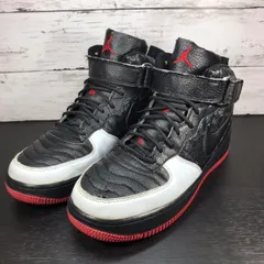 NIKE AIR JORDAN 12 × AIR FORCE 1  エアジョーダンフュージョン 12 黒 ブラック 25 cm 315096-001 U05572