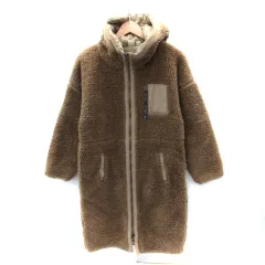 ロキシー ROXY 中綿ボアコート ロング丈 フード付き L 茶 ブラウン /SM2のサムネイル