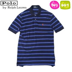 05M968◯ 90s RalphLauren ボーダー 半袖 ポロシャツ XL - メルカリ