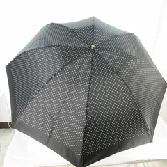 アンテプリマ ANTEPRIMA 晴雨兼用 雨傘 日傘 総柄 折りたたみ 黒 ブラック 直径100ｃｍのサムネイル