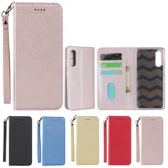 Eastwave for Samsung Galaxy A41 SCV48 ケース サムスン ギャラクシー a 41 ケース for galaxyA41 Case 手帳型 ケース ストラップ付き PU皮革 明るい色 内蔵マグネット 携帯カバー カードポケット
