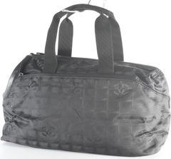 CHANEL　シャネル　ニュートラベルライン　ペット用　小型犬用　ドッグバッグ　キャリーバッグ　ボストンバッグ　トートバッグ　黒　ブラック　ナイロン　メンズ　レディース