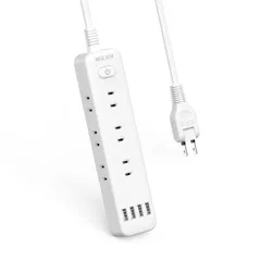 Mscienエムサイン 延長コード 2m 電源タップ usb付き 9個AC口 4個USBポート テーブルタップ oaタップ たこあしコンセント 一括スイッチ付き usb コンセント 分岐 蛸足コンセント usb-a タップ