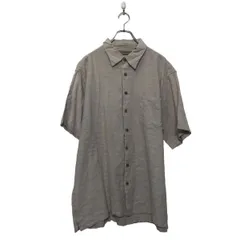 NATURALIFE 半袖 無地シャツ XL ベージュ ビッグサイズ ボタンダウン ポケット 古着卸 アメリカ仕入 a605-7095のサムネイル