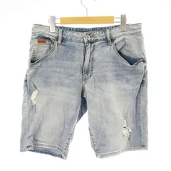 アルマーニエクスチェンジ A/X ARMANI EXCHANGE ショートパンツ デニム ジーンズ 32 青 Z1KXZ /MM