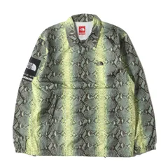 Supreme シュプリーム ジャケット サイズ:S THE NORTH FACE スネーク柄 コーチジャケット Snake Coaches Jacket グリーンスネーク アウター ブルゾン 上着 コラボ【メンズ】