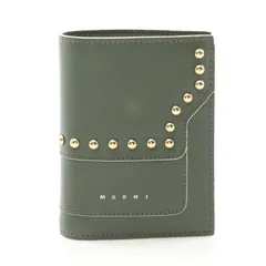 マルニ MARNI 二つ折り財布 PFM0Q14ULPLV520 カーキ レザー 二つ折財布 レディース Used Bのサムネイル