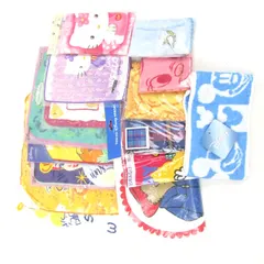 サンリオ/ディズニー他 ハンカチ スヌーピー キティ等 15点セット 未使用 まとめて 大量 ブランド レディース SANRIO etc