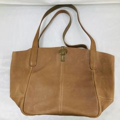 A【古着】genten ゲンテン レザーショルダーバッグ ブラウン メンズ レディース かわいい おでかけ バッグ