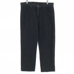古着 ラスラー RUSTLER ブラックデニム ストレートデニムパンツ メンズw36相当/eaa403689