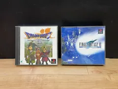 ドラゴンクエスト7, ファイナルファンタジー7 インターナショナル PS1 ソフト2点まとめて mEE027 ● ★