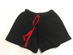子供用　黒半ズボン　ひも付き　55