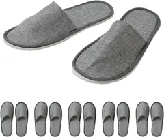 ZEN-IN 使い捨てスリッパ 室内来客用 携帯 作業療法士推奨 高級 個包装 メンズ(5足セット)