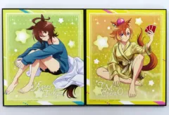 【中古】アクリルスタンド・アクリルパネル 全2種セット アートプレートvol.3 「劇場版 ウマ娘 プリティーダービー 新時代の扉 NAMCO Promotion～Relax time～」 ナムコ限定