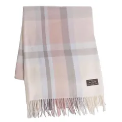 【在庫処分】厚手 大判 レディース チェックストール