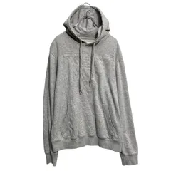 GUESS ロゴスウェット パーカー ゲス M ホワイト プルオーバー 裏起毛 古着卸 アメリカ仕入 a612-7508