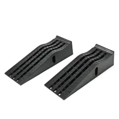 【送料無料 即納】7T カースロープ 大型 ブラック 大型車 バス トラック対応 2個セット 整備用スロープ ジャッキアップ補助 カースロープ タイヤスロープ  幅30cm×長さ90cm×高さ20.5cm