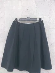 ◇ M-PREMIER エムプルミエ 膝下丈 フレア スカート 38 ブラック *  【1002799636544】のサムネイル