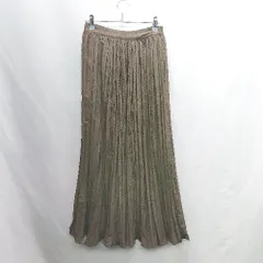 ◇ SENSE OF PLACE センスオブプレイス ロング丈 フレア スカート サイズOne ブラウン系 レディース E  【1406050080839】