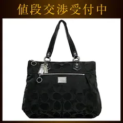 コーチ トートバッグ ec-22276 ブラック シグネチャー F18351