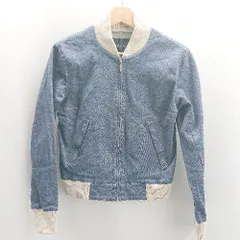 ◇ ⊇ LOUNIE 長袖 ブルゾン サイズ38 ブルー レディース E  【1503050043373】