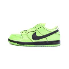 나이키 에스비 NIKE SB The Powerpuff Girls Dunk Low Pro QS Buttercup 파워 퍼프 걸스 덩크 로우 프로 버터 컵 스니커 ​​US10. 5 그린 그린 FZ8319-300