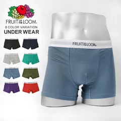ボクサーパンツ fruit of the loom フルーツオブザルーム パンツ 下着 メンズ アンダーウェア ブランド シンプル M L XL おしゃれ プレゼント 贈り物 ギフト ブラック ネイビー グリーン オリー L BLACK