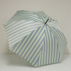 傘 NIGATA AUROLA 新潟オーロラ USED品 高級 ストライプ 軽量 日本製 木製手元 カーボン骨 60㎝ A2963