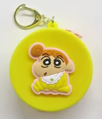 【中古】バッグ ひまわり ぷっくりシリコンミニポーチ 「クレヨンしんちゃん」