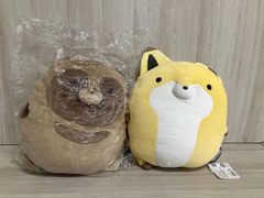 너구리와 여우 떡 떡 봉제 인형 M Mocchi-Mocchi