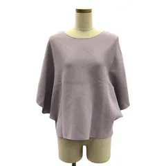 ADORE / アドーア | レーヨン ナイロン ドルマンスリーブ ニット | 38 | パープル | レディース