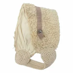 ミナペルホネン ヒトミシノヤマ ボア生地 ヘアバンド ヘッドドレス【中古】のサムネイル