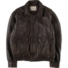 古着 ジョージタウン GEORGETOWN A-2タイプ レザーフライトジャケット メンズM相当/eaa538658