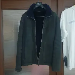 EMPORIO ARMANI(エンポリオアルマーニ) ARMANI(アルマーニ) ブラックレーベル フェイクファー ムートンコート ジャケット 100 103 サイズ