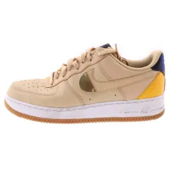 NIKE (ナイキ) ×NBA Air Force 1 Low 07 LV8 Tan Yellow エアフォース1 ローカットスニーカー 07 LV8 タンイエロー ベージュ US10.5/28.5cm CT2298-200