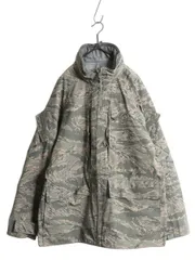 【お得なクーポン配布中!】 米軍実物 APECS デジタル タイガーカモ 迷彩 ゴアテックス ジャケット LARGE REGULAR 08年製 ミリタリー 軍物 USAF ABU ECWCS ジャンパーのサムネイル