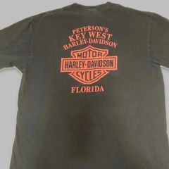 ハーレーダビッドソン Tシャツ Peterson's Key West Florida 黒