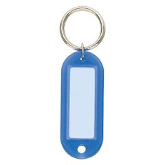 （まとめ買い）コクヨ キーホルダー型名札 両面表示用 青 10個パック ナフ-210BX10 【×3セット】